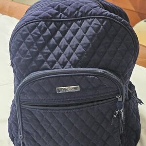 Vera Bradley Navy Quilted Backpack